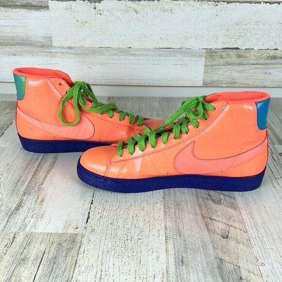 Nike Mens 9.5 Blazer Mid Supreme Cassette Playa High Top Athletic Sneakers Shoes - Picture 6 of 9